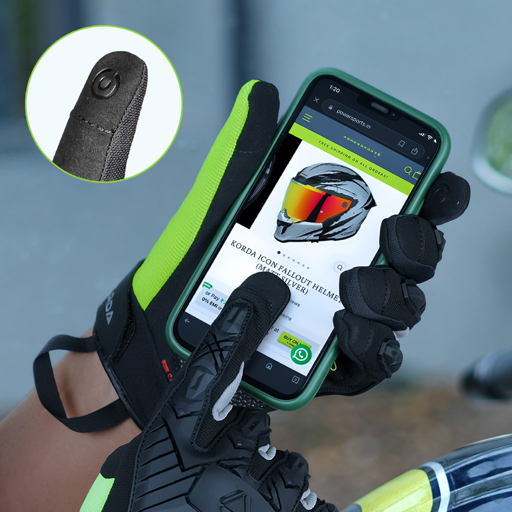 Korda Droid Riding Gloves Touch-Tip
